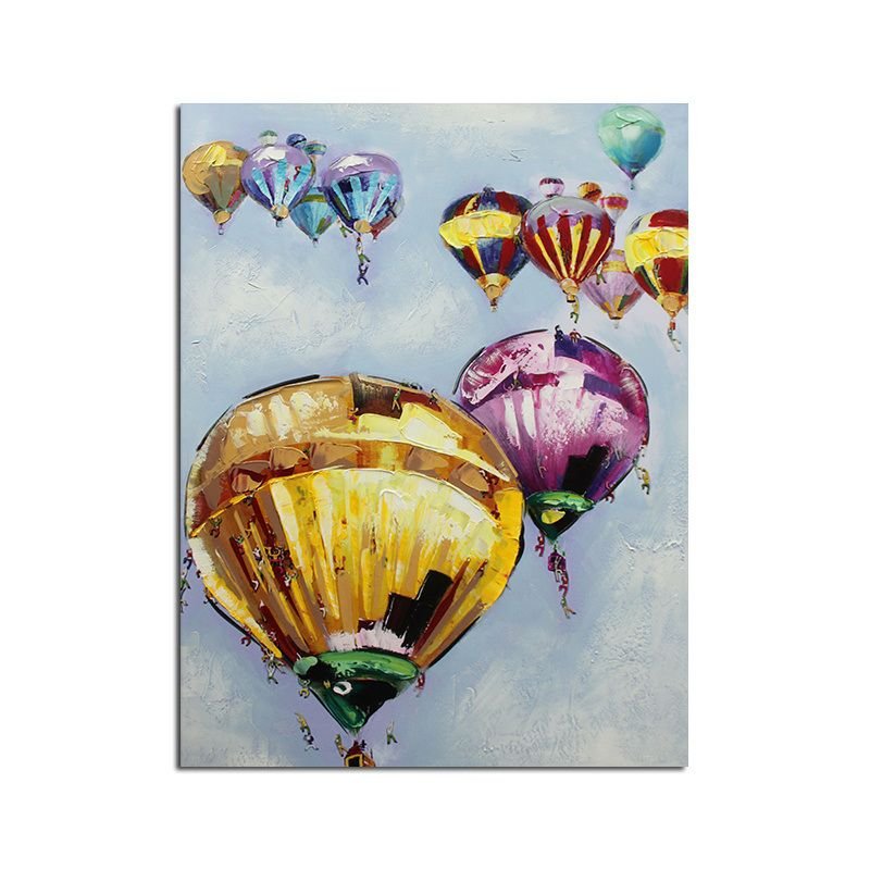 Ha's Art Top Selling Handmade Abstract Oil Painting Wall Art Modern Minimalist Hot Air Balloon Picture Canvas Home Decor For Living Room Bedroom No Fr Ha's Art Top Selling Handmade Abstract Oil Painting Wall Art Modern Minimalist Hot Air Balloon Picture Canvas Home Decor For Living Room Bedroom No Fr